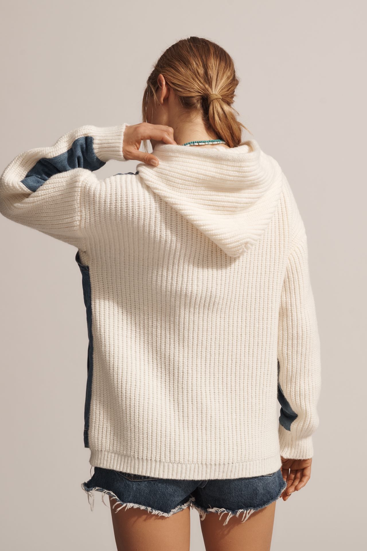 BLANKNYC Cruise Control Hooded Sweater & Denim Jacket