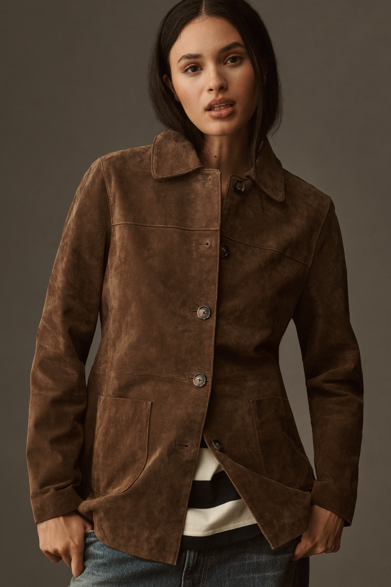 BLANKNYC Real Suede Jacket