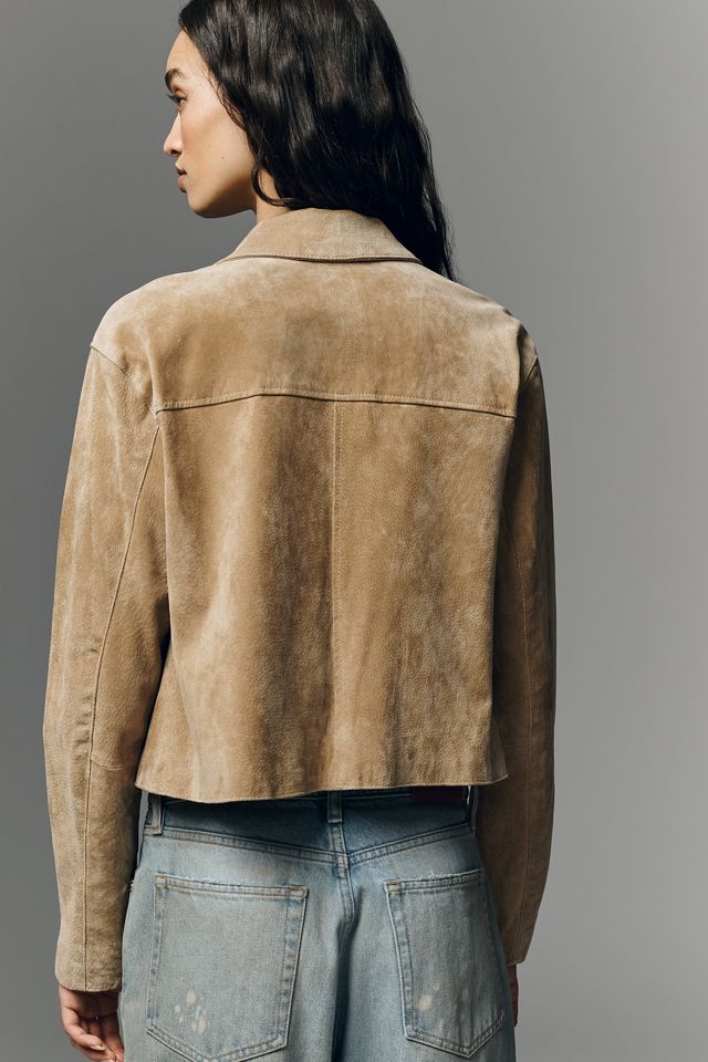 BLANKNYC Real Suede Crop Jacket | Anthropologie