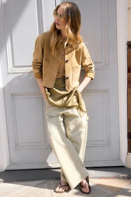 BLANKNYC Echtleder-Wildleder Kurze Jacke