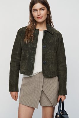 BLANKNYC Real Suede Crop Jacket