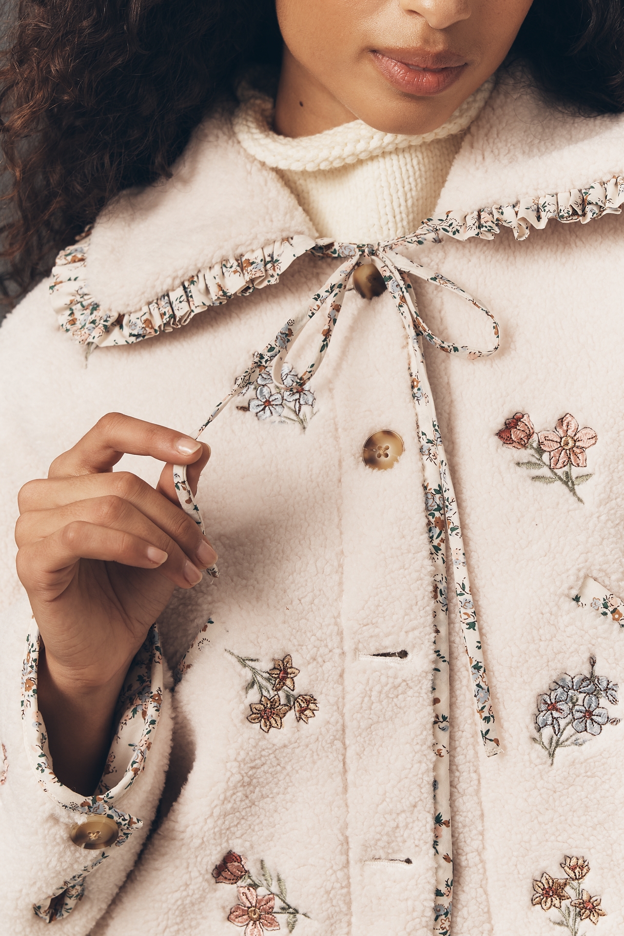 BLANKNYC Sweet Talker Sherpa Fleece Jacket