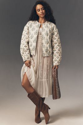 BLANKNYC Block Party Floral Quilted Jacket