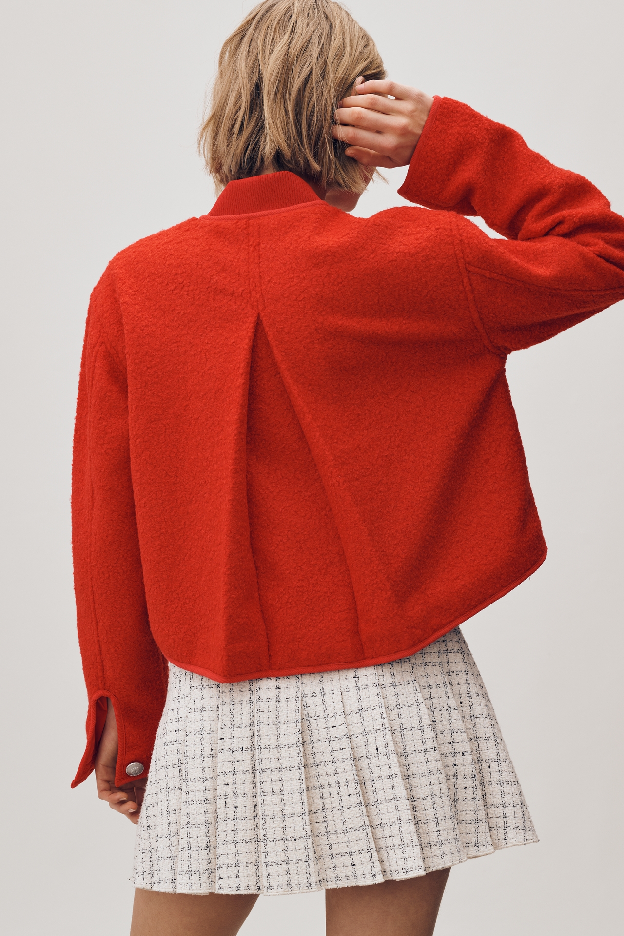 BLANKNYC Flying Private Cropped Bomber Jacket