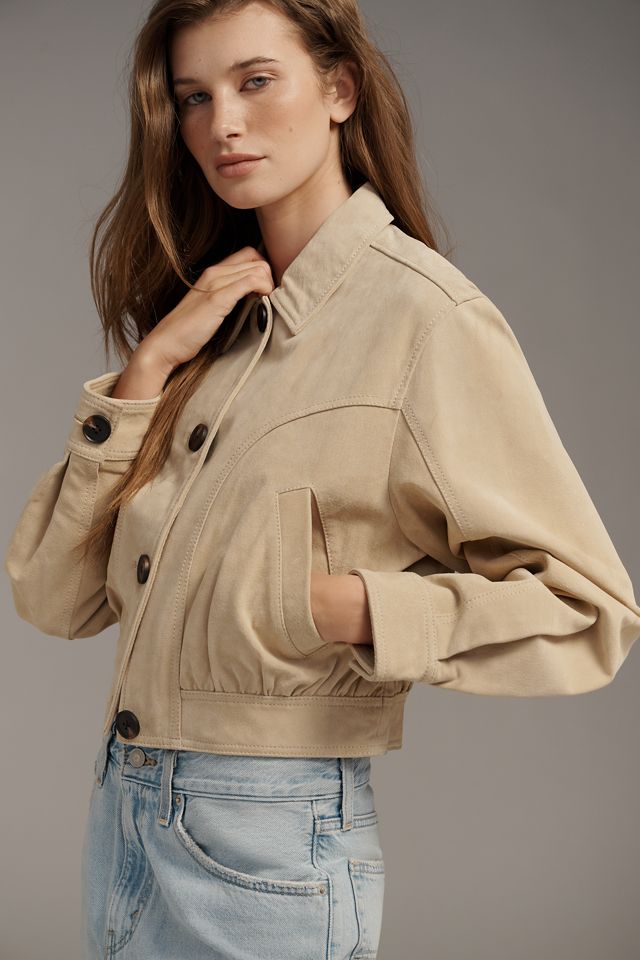 BLANKNYC Morning Latte Suede Jacket #2