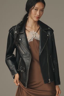BLANKNYC Still Mine Faux Leather Moto Jacket