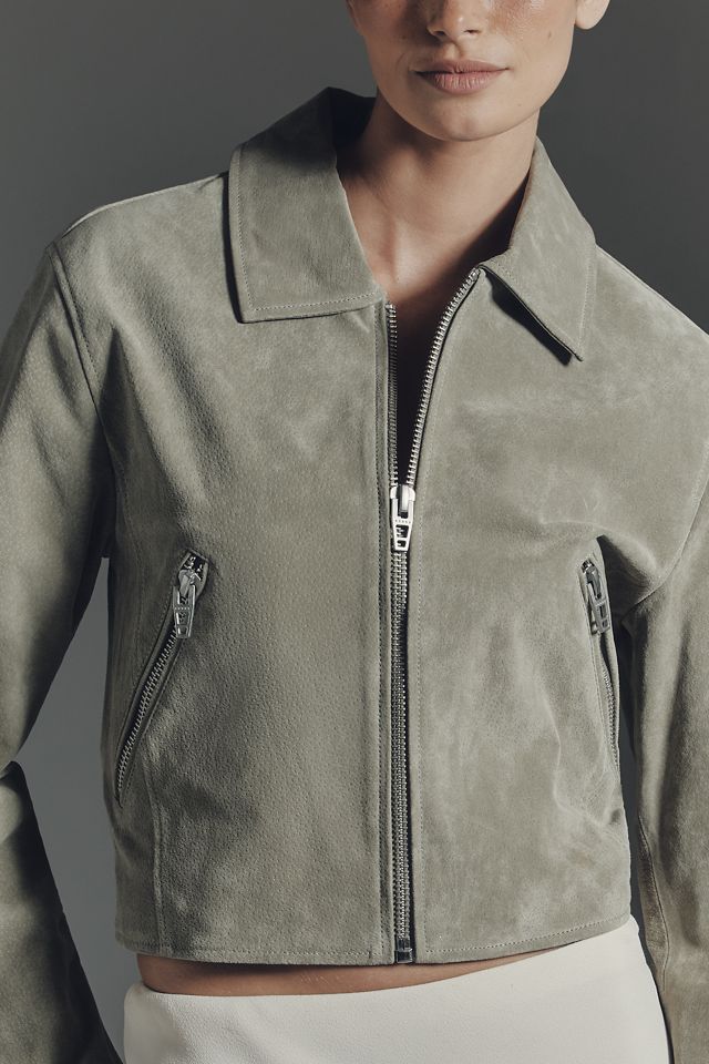 BLANKNYC Cropped Suede Moto Jacket #2