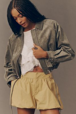 BLANKNYC Desert Sage Faux-Suede Jacket