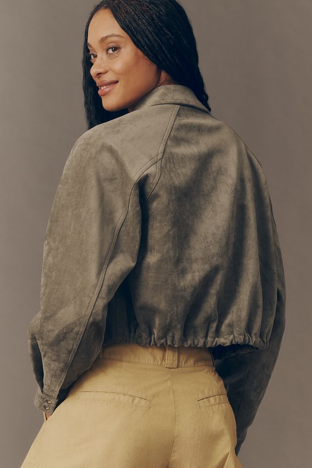 BLANKNYC Desert Sage Faux Suede Jacket #3