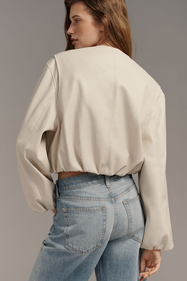 BLANKNYC Faux Leather Bomber Jacket #1