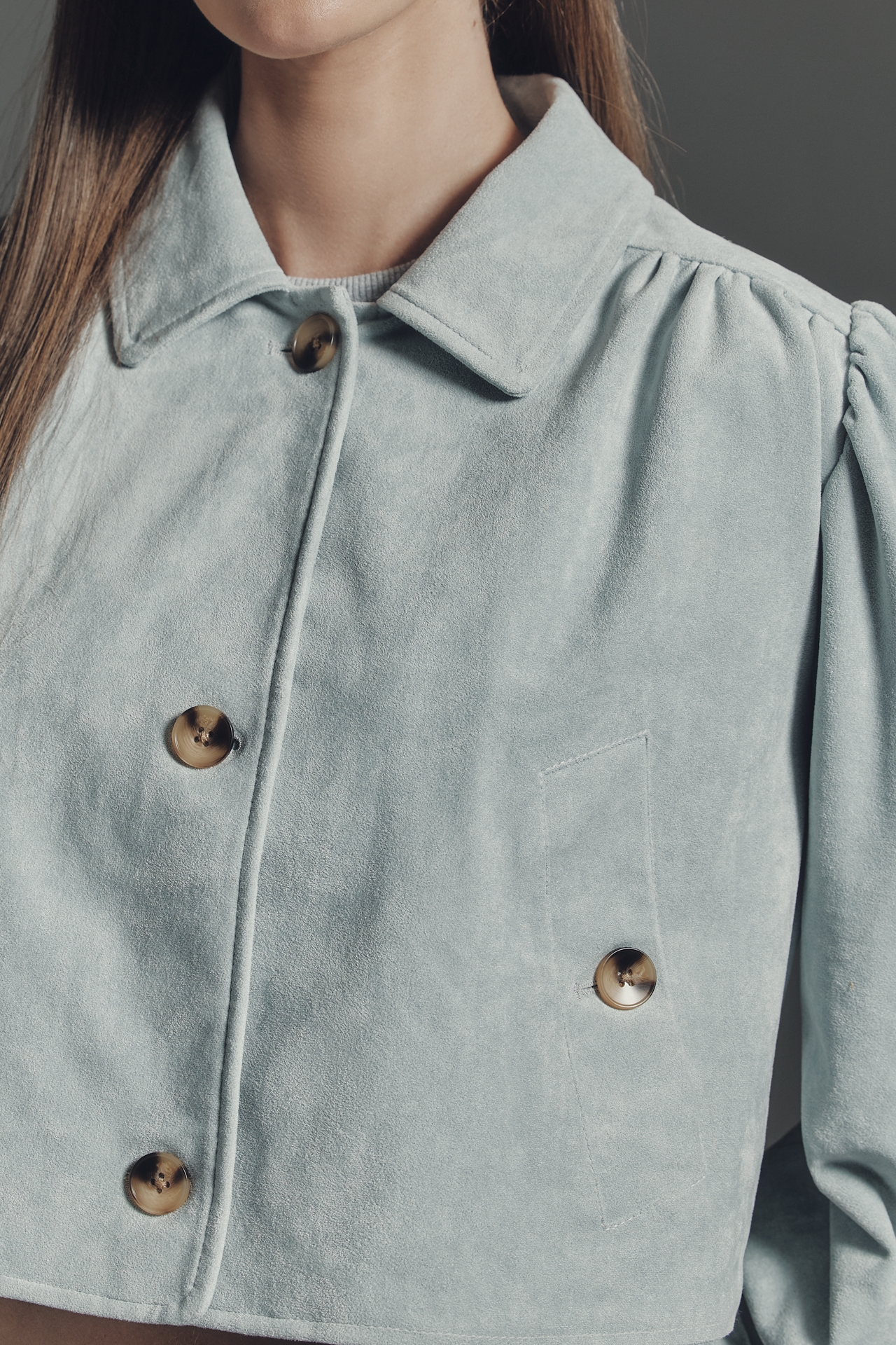 BLANKNYC Crop Buttondown Jacket