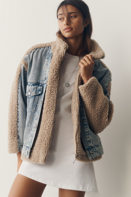 BLANKNYC Fuzzy Wuzzy Denim Jacket | Anthropologie