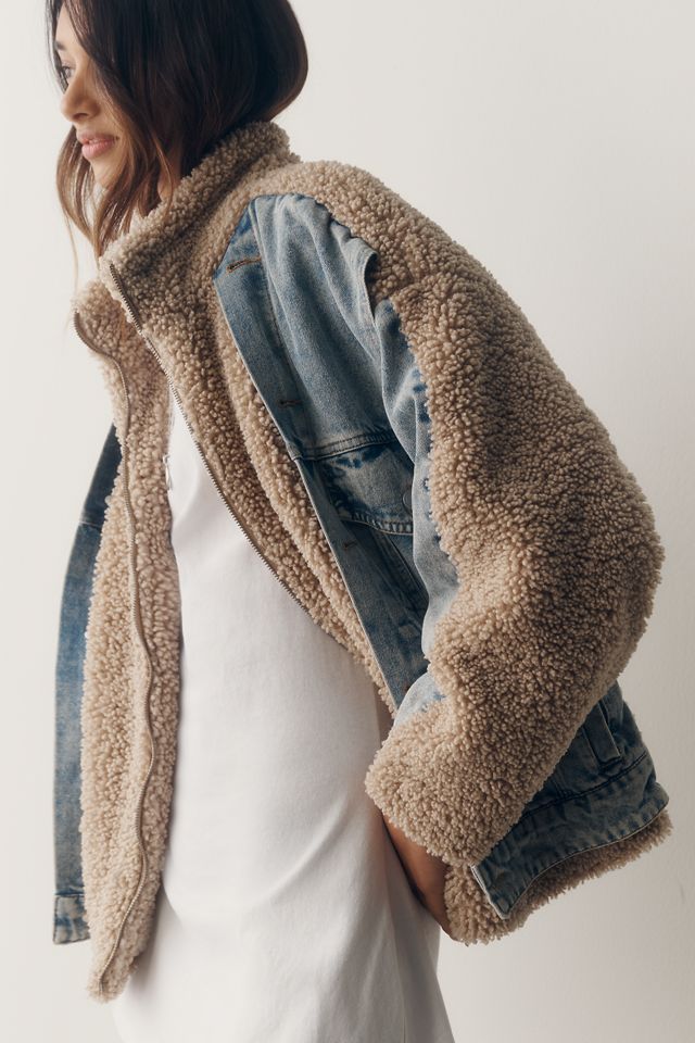 BLANKNYC Fuzzy Wuzzy Denim Jacket #3