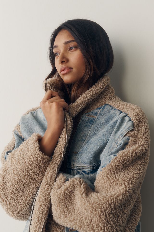 BLANKNYC Fuzzy Wuzzy Denim Jacket #4
