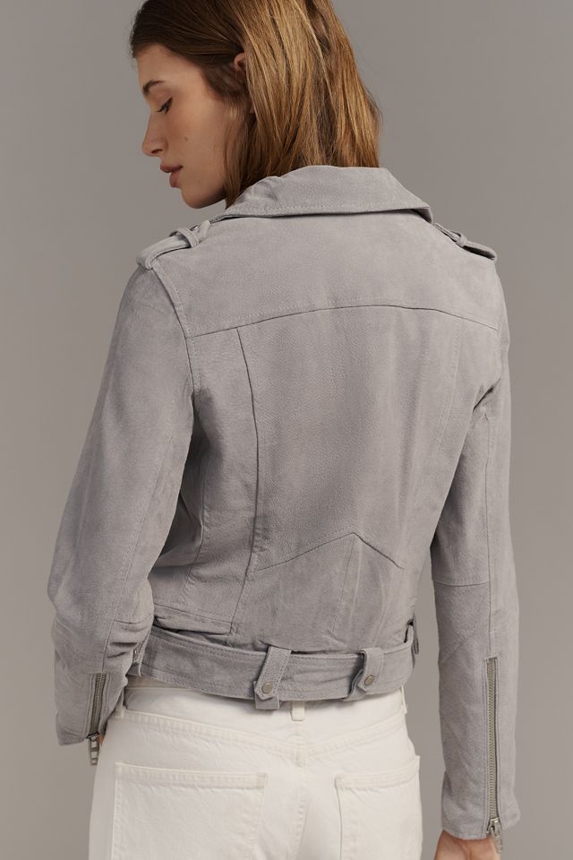 BLANKNYC Cropped Suede Moto Jacket #1