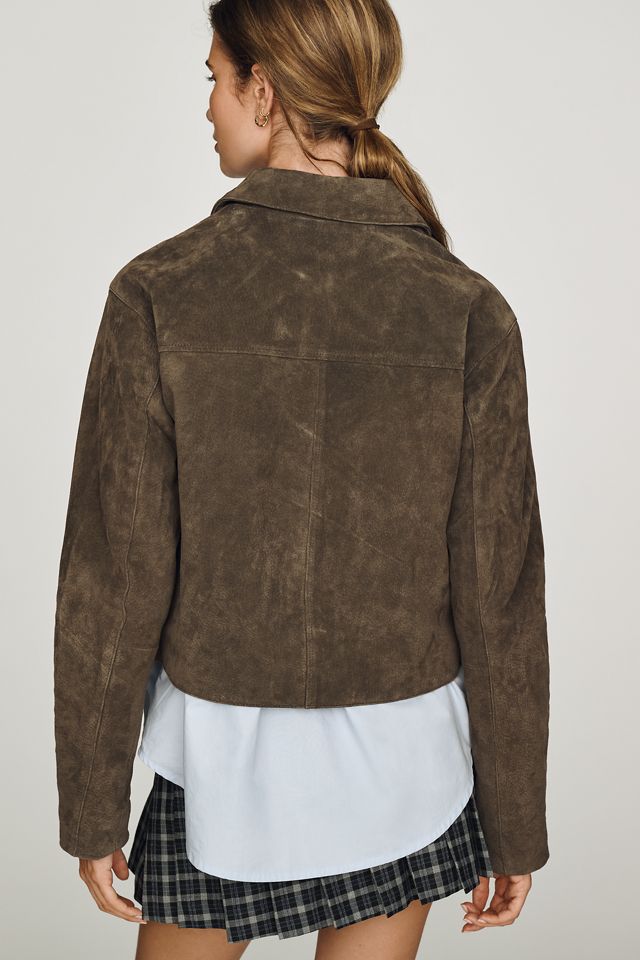 BLANKNYC Cropped Suede Jacket #1