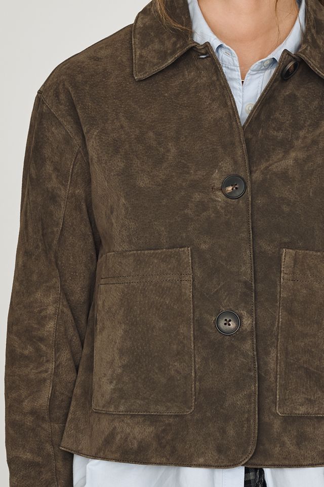 BLANKNYC Cropped Suede Jacket #4