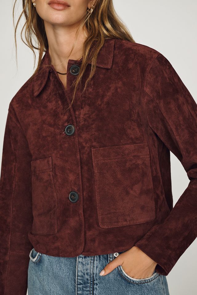 BLANKNYC Cropped Suede Jacket #1