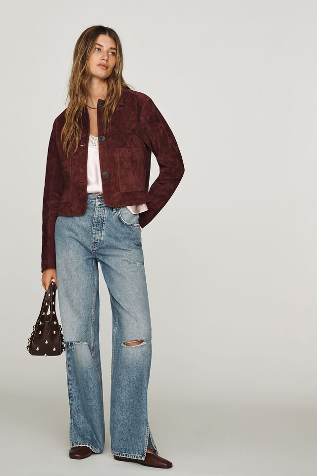 BLANKNYC Cropped Suede Jacket #2
