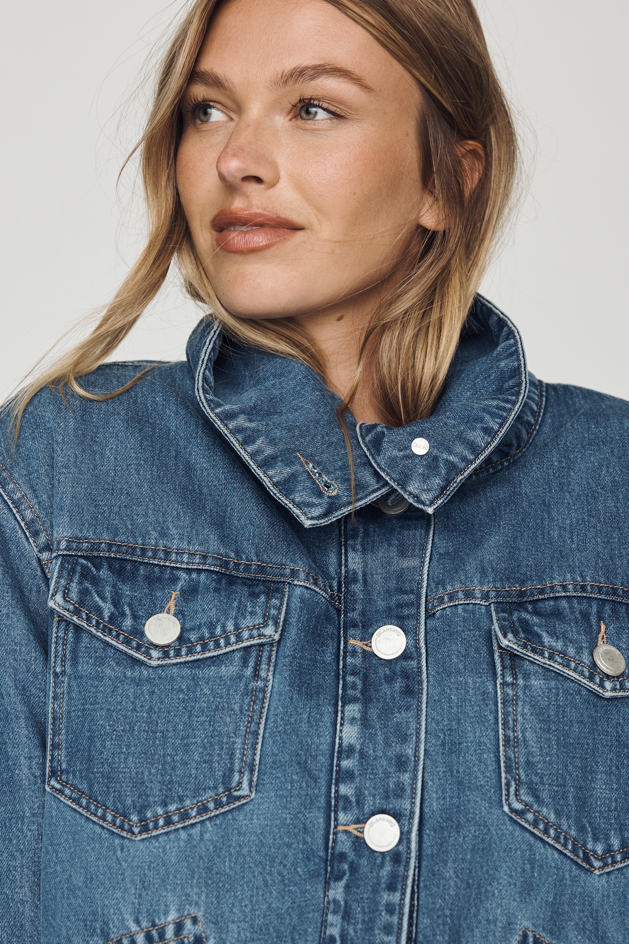 BLANKNYC Side Quest Funnel-Neck Jacket