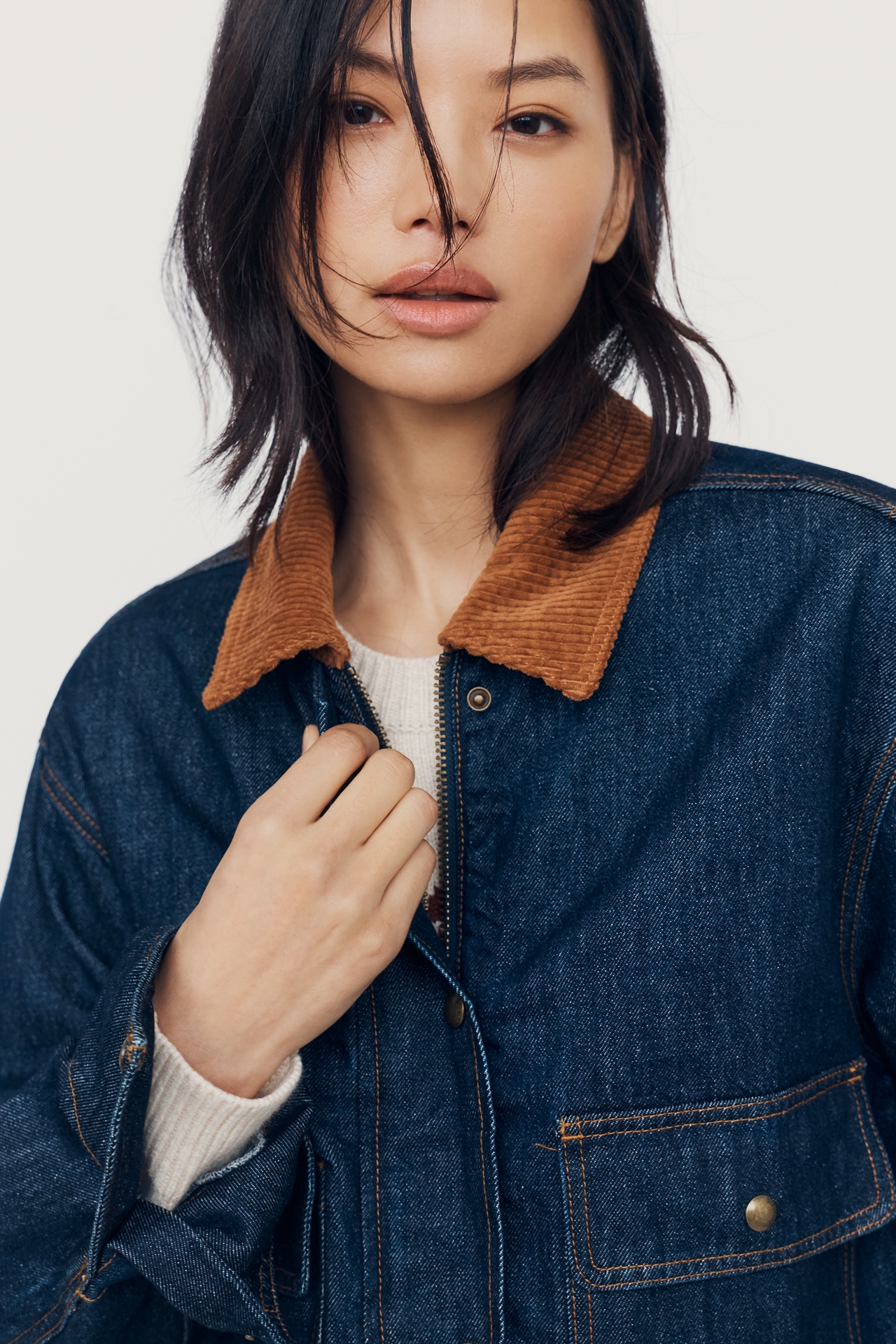 BLANKNYC Out and About Cotton Denim Jacket