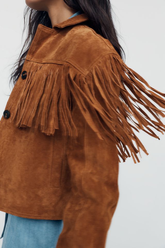 BLANKNYC Smoked Paprika Suede Jacket #1
