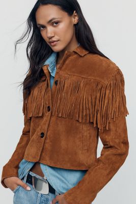 BLANKNYC Smoked Paprika Suede Jacket