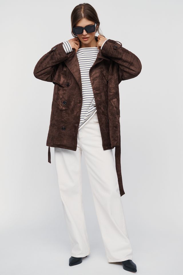 BLANKNYC Belted Short Trench Coat #1