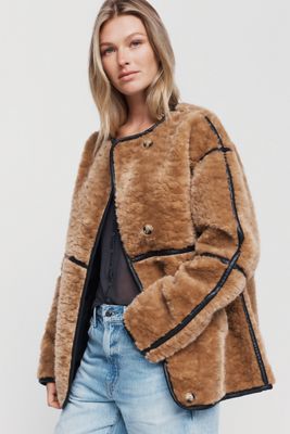 BLANKNYC City Lights Faux Sherpa Fleece Jacket
