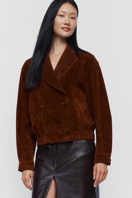 BLANKNYC Suede Collared Jacket by Anthropologie