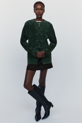 BLANKNYC Suede Military Jacket by Anthropologie