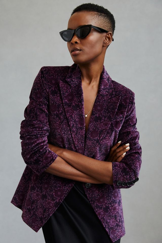 Anthropologie shop velvet blazer