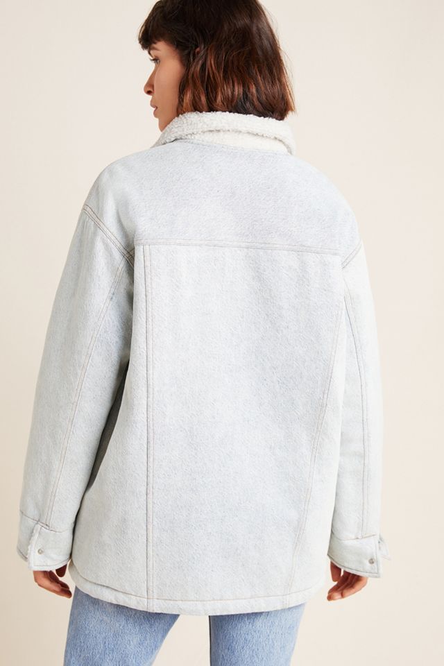 3x1 Reversible Denim Sherpa Jacket #4