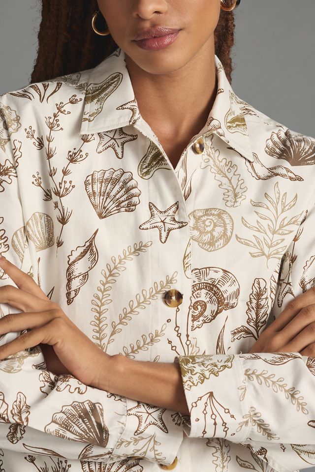 Porridge Seashell Printed Jacket #1