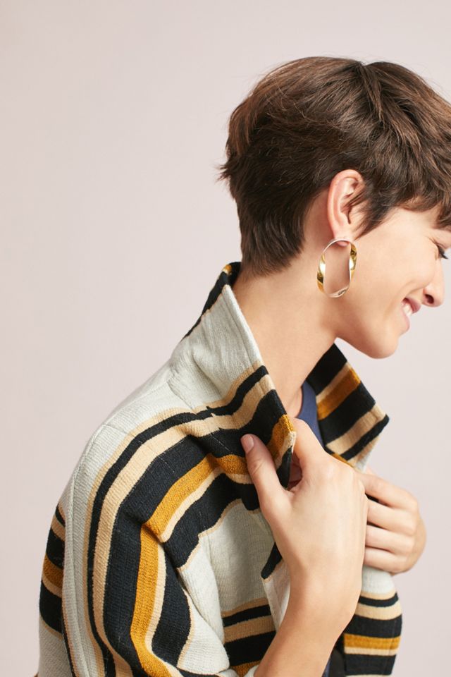 Striped Cocoon Jacket #1