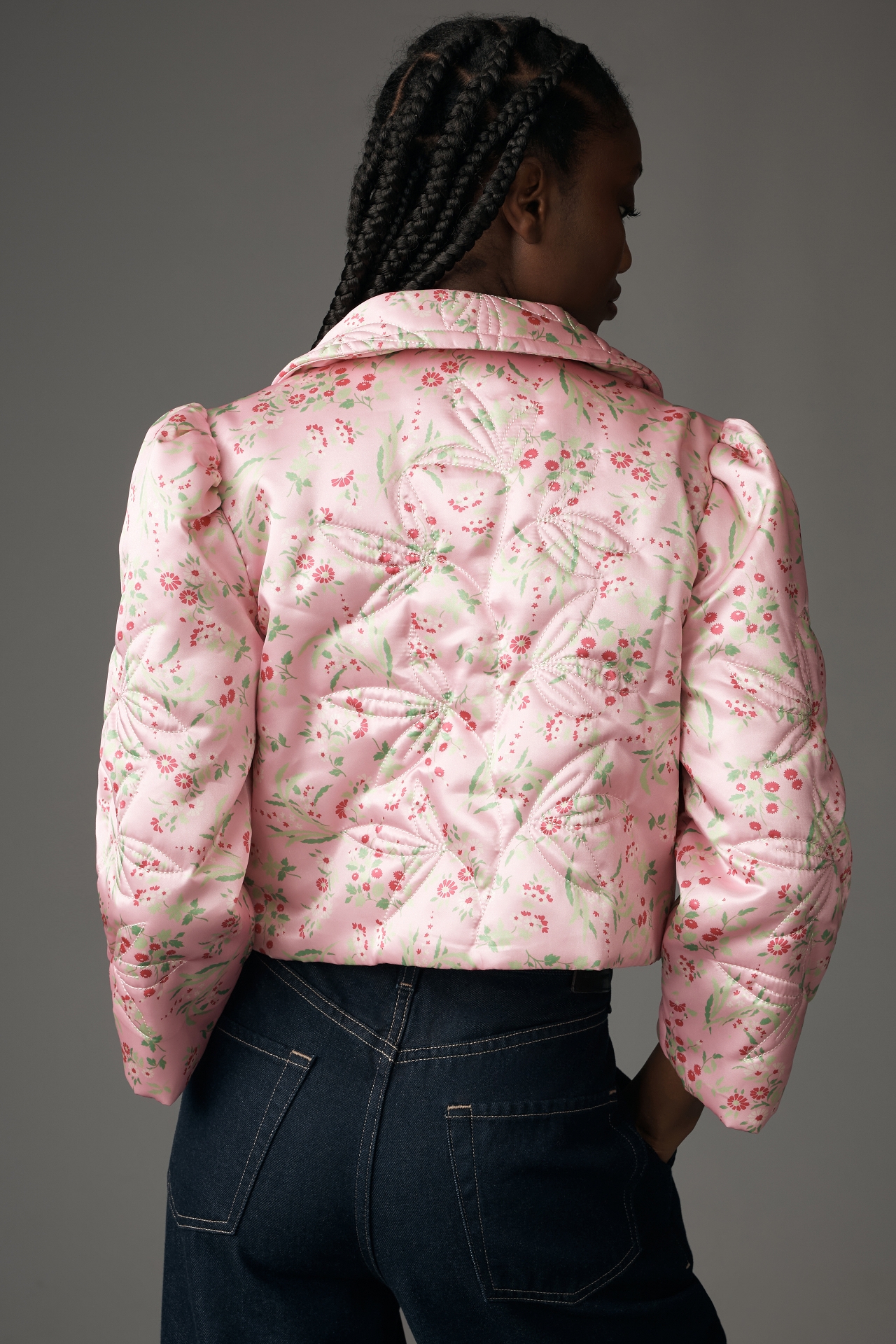 Anna Sui Arcadia Blossom Cropped Lady Jacket