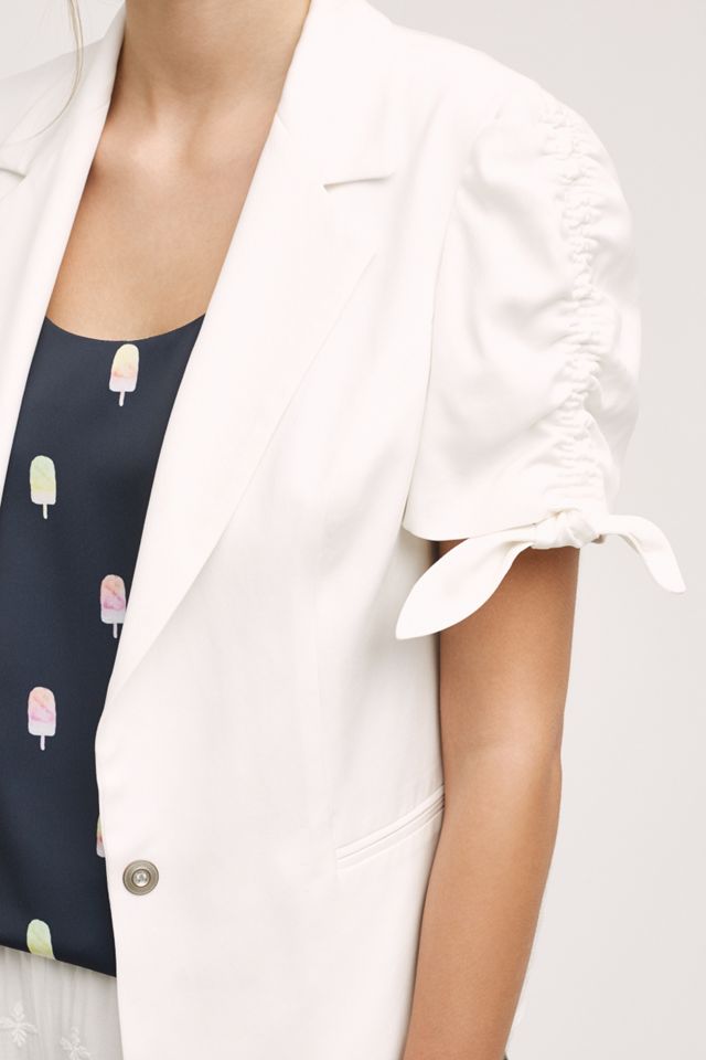 Ruched Sleeve Blazer  #3