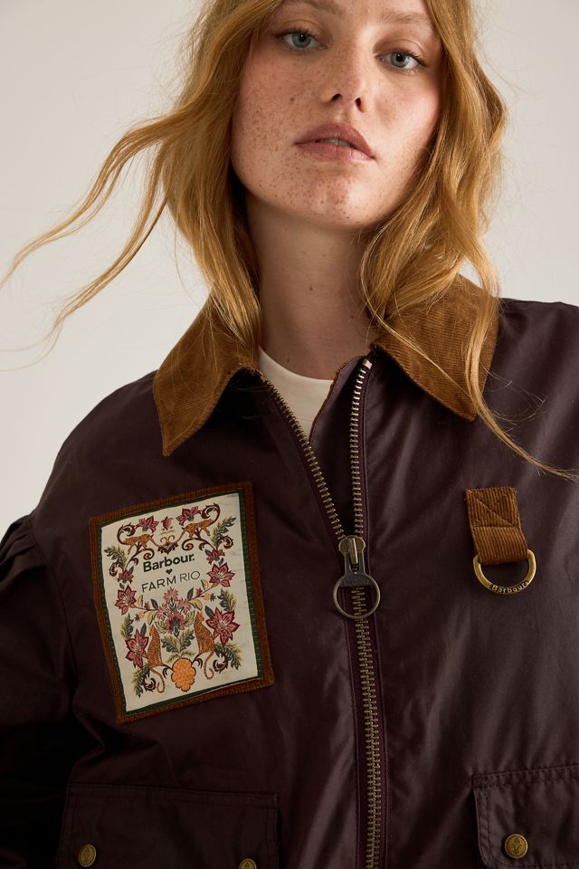 Barbour x Farm Rio Giacca in cera Thais #3