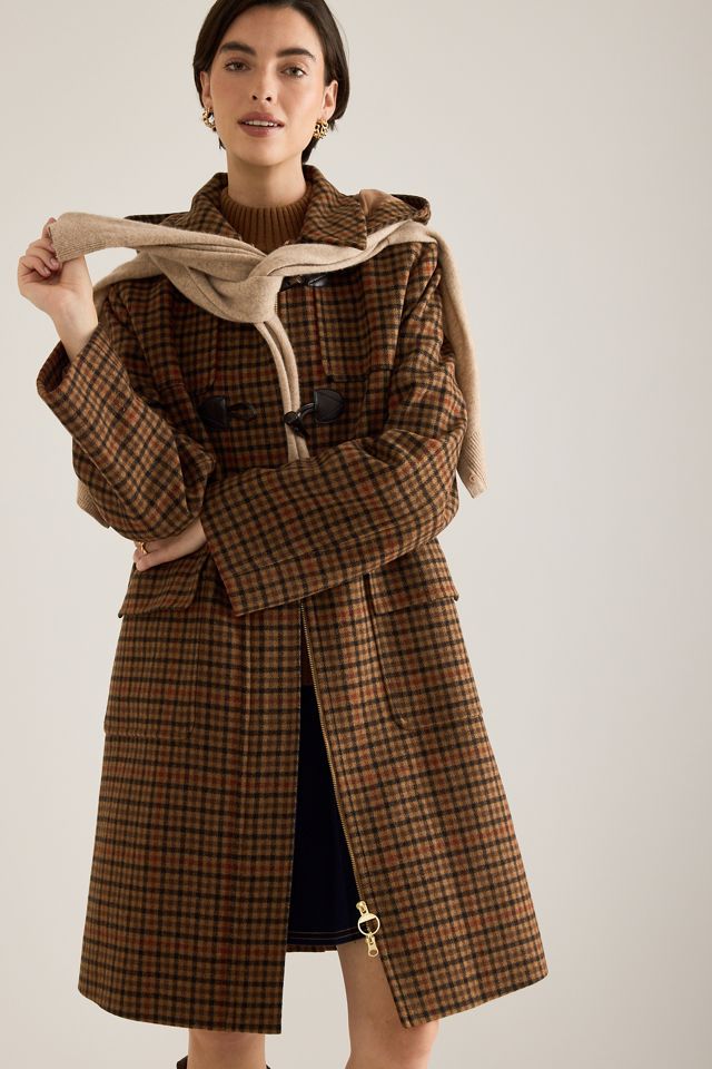 Manteau duffle à carreaux Melody Barbour #3