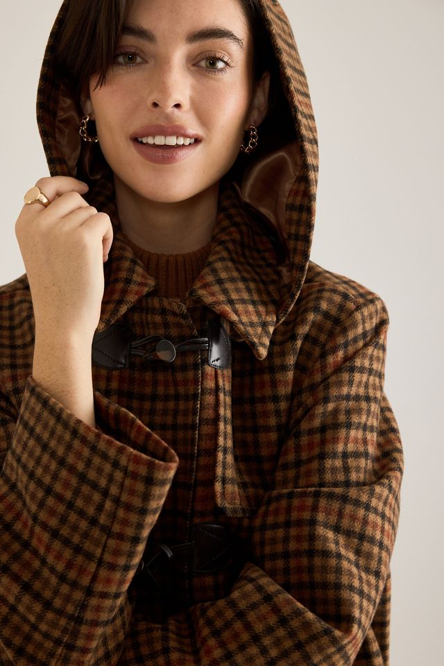 Manteau duffle à carreaux Melody Barbour #5