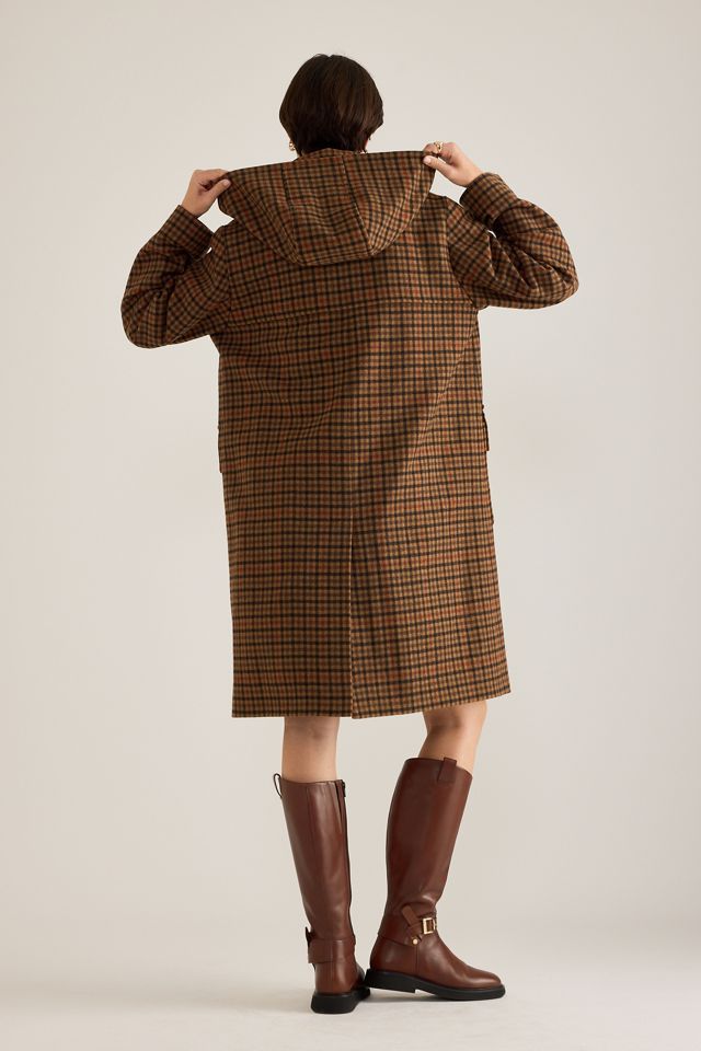Manteau duffle à carreaux Melody Barbour #1