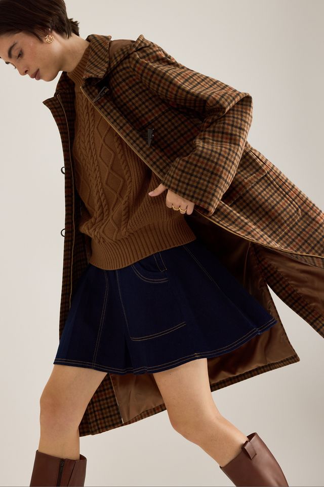 Manteau duffle à carreaux Melody Barbour #4