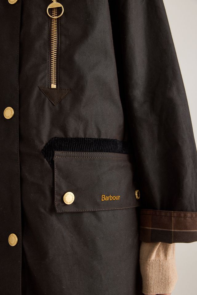 Barbour Evette Waxed Cotton Car Coat #5