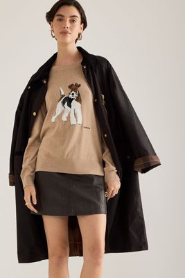 Manteau de voiture en coton ciré Evette Barbour