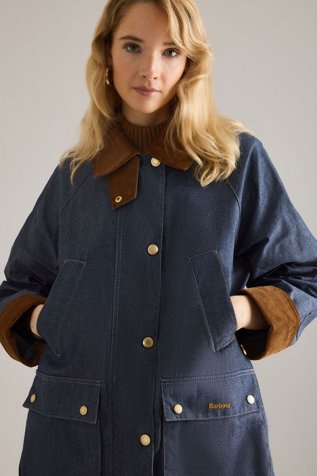 Barbour Asker Denim Casual Jacket | Anthropologie UK