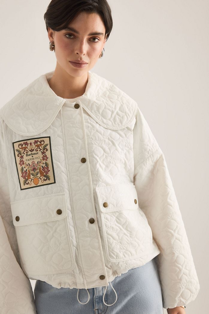 Barbour x Farm Rio Lotus Quilted Jacket