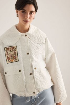 Barbour x Farm Rio Lotus Quilted Jacket