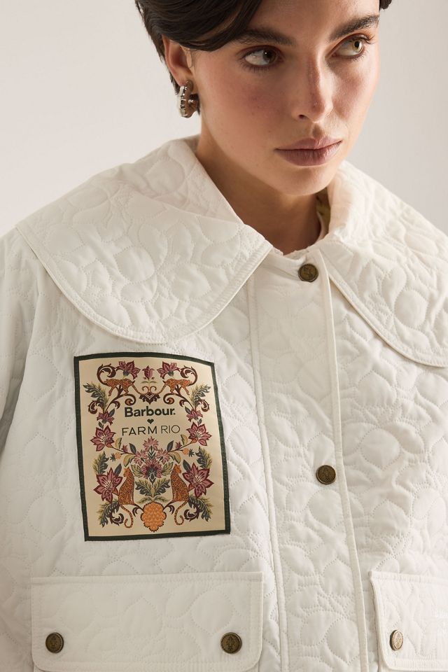 Barbour x Farm Rio Lotus Quilted Jacket #4