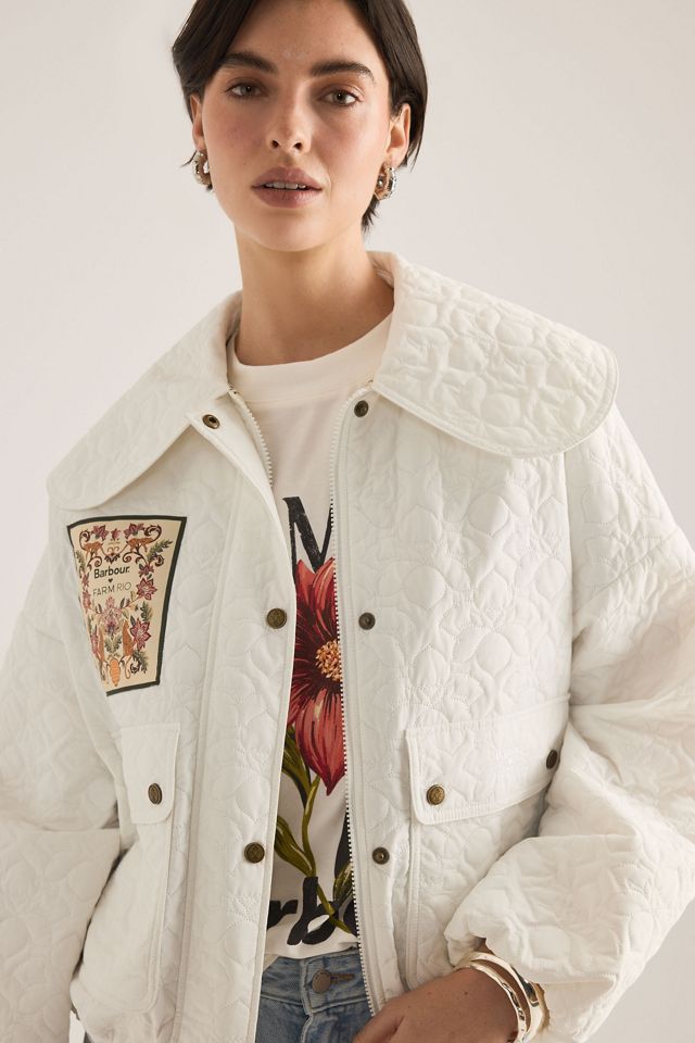 Barbour x Farm Rio Lotus Quilted Jacket #3