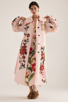 Barbour x Farm Rio Bromelia Duster Coat